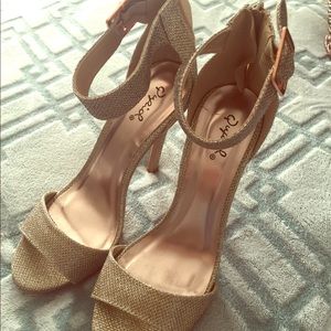 Gold heels